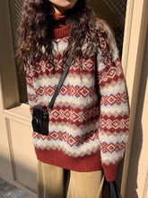 Weihnachts-Jacquard-Strickpullover